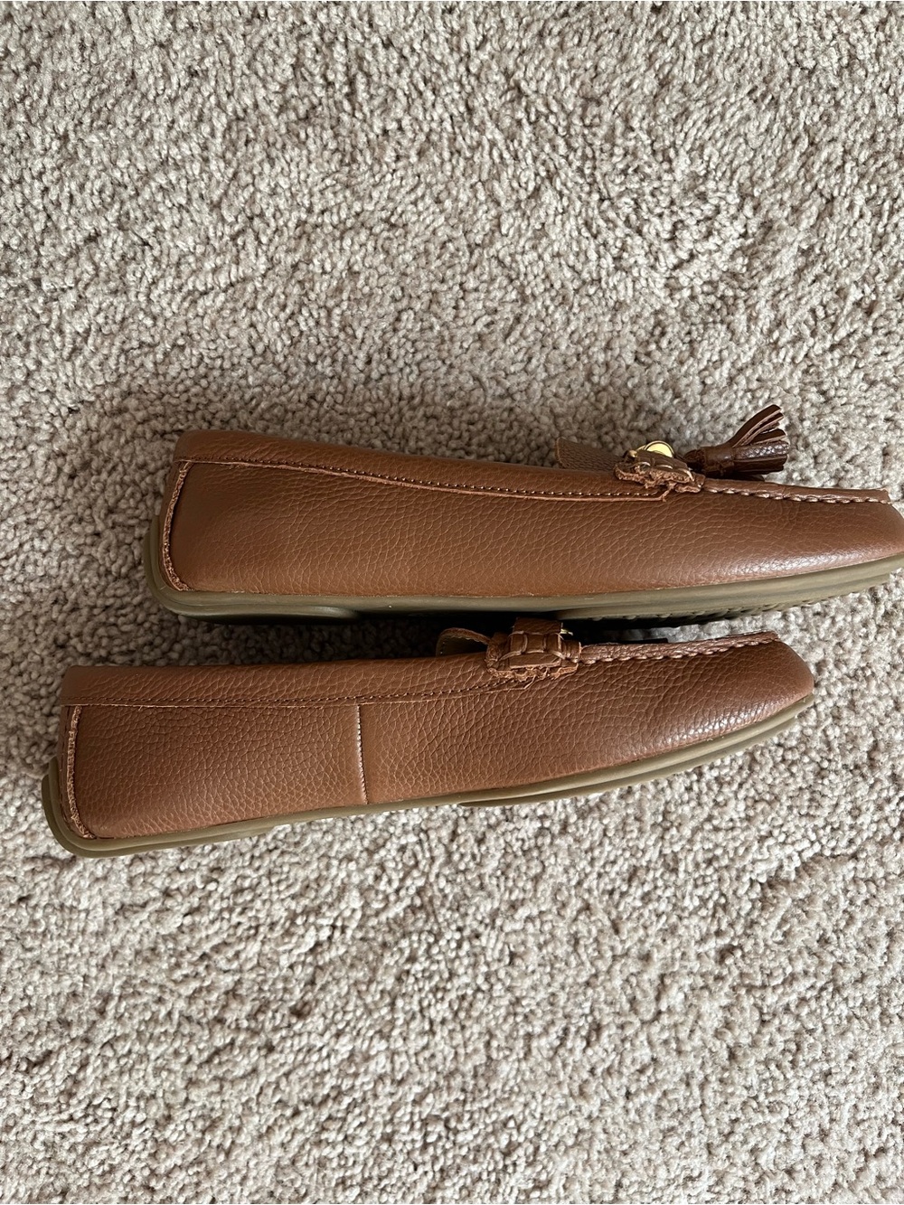 NWOT Talbots Brown Leather Tassel Loafers 6.5 - Picture 5 of 7